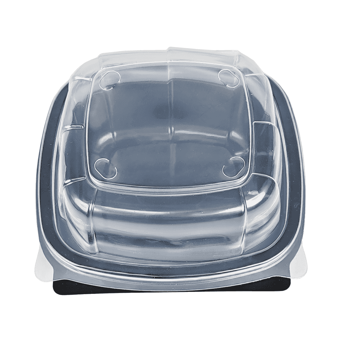 ZK-PP-037 可重復(fù)使用的黑色PP包裝容器，適用于旅行、露營、野餐